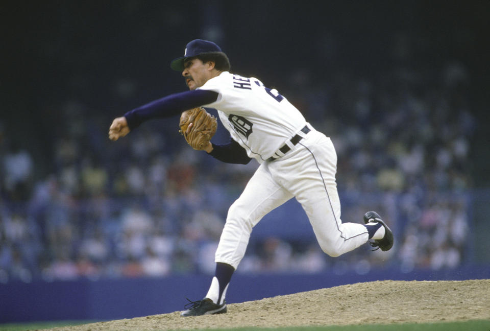 Willie Hernández posted a 1.92 ERA with the Tigers in 1984. (Photo by Focus on Sport/Getty Images)