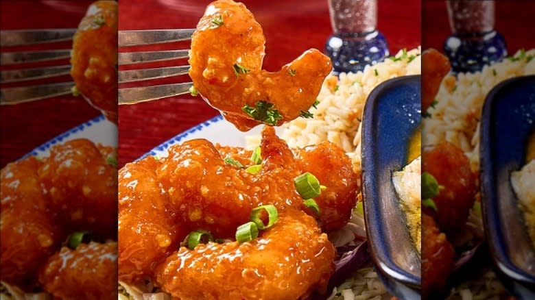 Crispy dragon shrimp