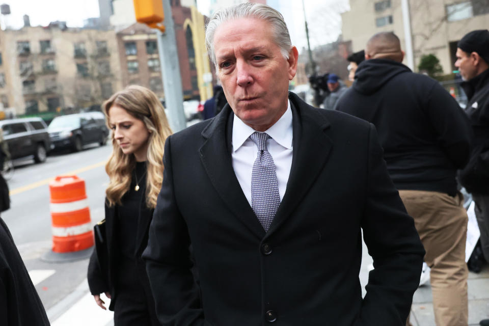 Charles McGonigal, the former head of counterintelligence in the FBI's New York office, leaves the federal courthouse in Manhattan on Feb. 9, 2023. / Credit: Michael M. Santiago/Getty Images