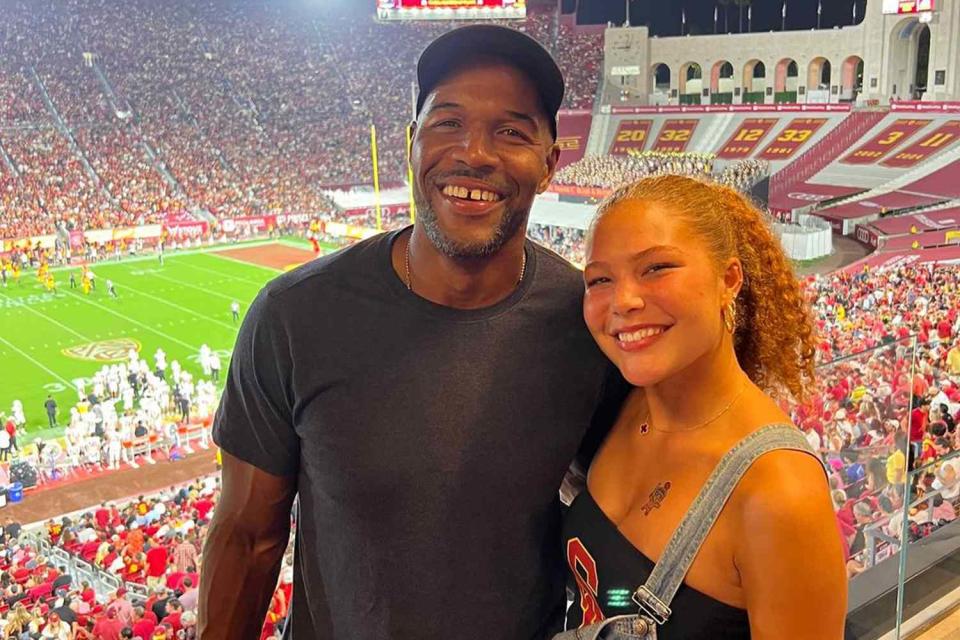 <p>Michael Strahan/Instagram</p> Michael Strahan and his daughter Isabella