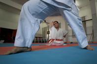 Gaza man with disabilities conquers karate