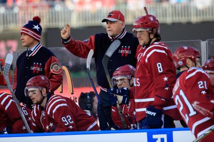 The Capitals' Barry Trotz says Alex Ovechkin has been a joy to coach. (Getty)