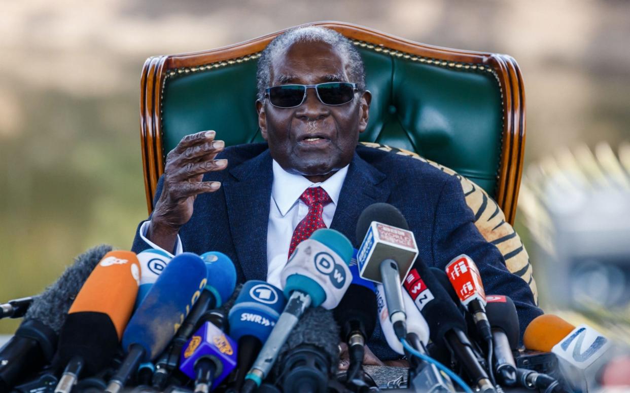 Robert Mugabe in July 2018 - AFP