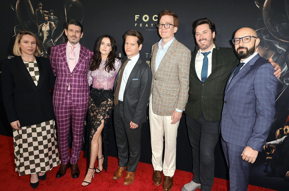 Amy Jackson, Johnathan McClain, Zoey Deutch, Graham Moore, Scoop Wasserstein, Ben Browning and Adam LeBlanc - Credit: Kevin Winter/Getty Images