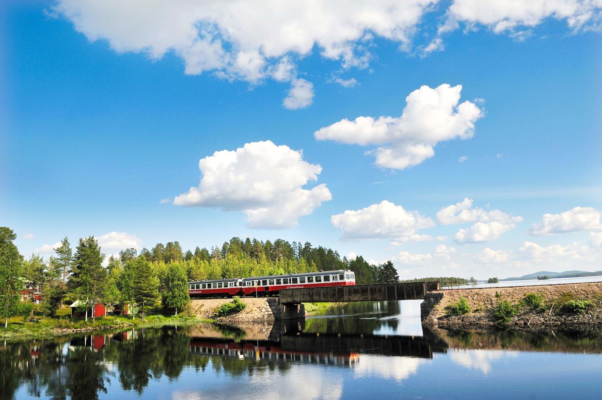 The Inlandsbanan snakes 850 miles north from central Sweden to Swedish Lapland