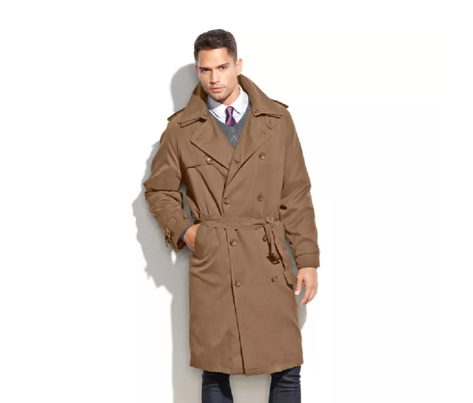 <p>Courtesy Image</p><p>Most of us are familiar with Burberry's version but if you want the classic look without spending an arm and a leg, American coat manufacturer London Fog has its own version, the <a href="https://clicks.trx-hub.com/xid/arena_0b263_mensjournal?q=https%3A%2F%2Fshop-links.co%2F1822948620384288152%3Fu1%3Dmensjournal04-wintercoats-abible-1024&event_type=click&p=https%3A%2F%2Fwww.mensjournal.com%2Fstyle%2Fmens-winter-coats%3Fpartner%3Dyahoo&author=Christopher%20Friedmann&item_id=ci02b8d13df01d2491&page_type=Article%20Page&partner=yahoo&section=clothes&site_id=cs02b334a3f0002583" rel="nofollow noopener" target="_blank" data-ylk="slk:Iconic Belted Trench Raincoat;elm:context_link;itc:0;sec:content-canvas" class="link ">Iconic Belted Trench Raincoat</a>, that will let you take on rainy, cool days in style. The brand isn’t some new, low cost seller, they’ve been making stylish outerwear since 1923 and the iconic belted trench features quilted lining to keep you warm in winter. The coat is made from polyester and is machine washable.</p>