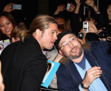 Brad Pitt took the time to sign autographs and take photos with the enthusiastic fans at the Sydney premiere of his latest film.