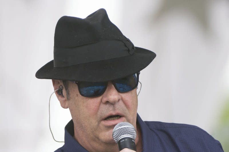 Dan Aykroyd hosts an Audible docuseries on The Blues Brothers. File Photo by Kevin Dietsch/UPI