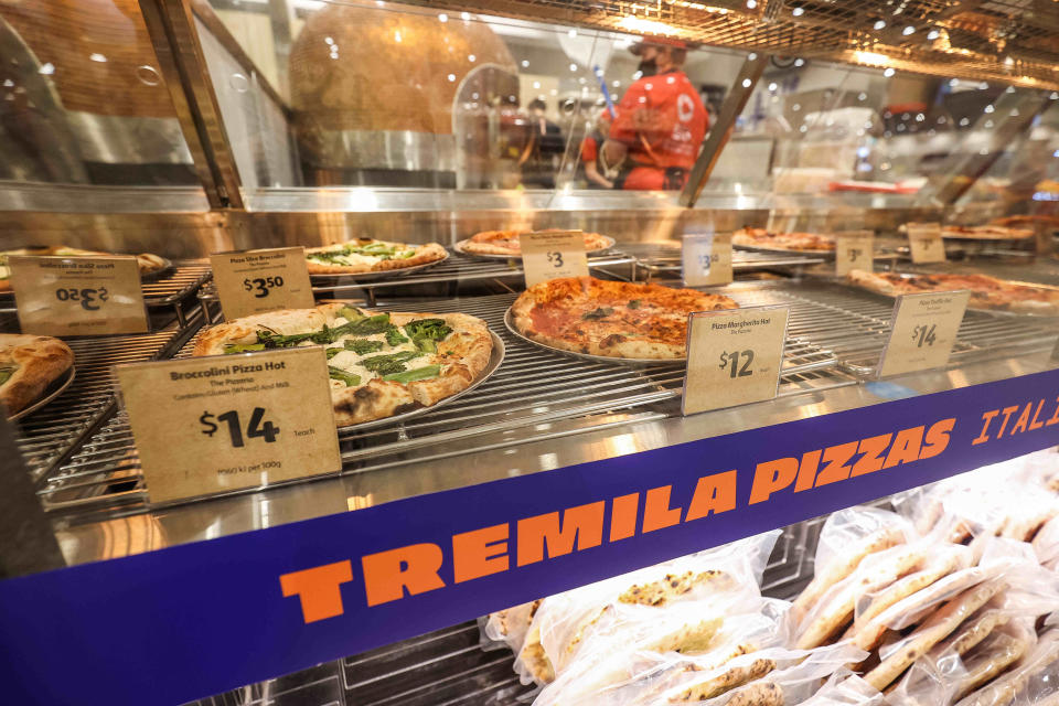 The Tremila Pizza bar at Coles.