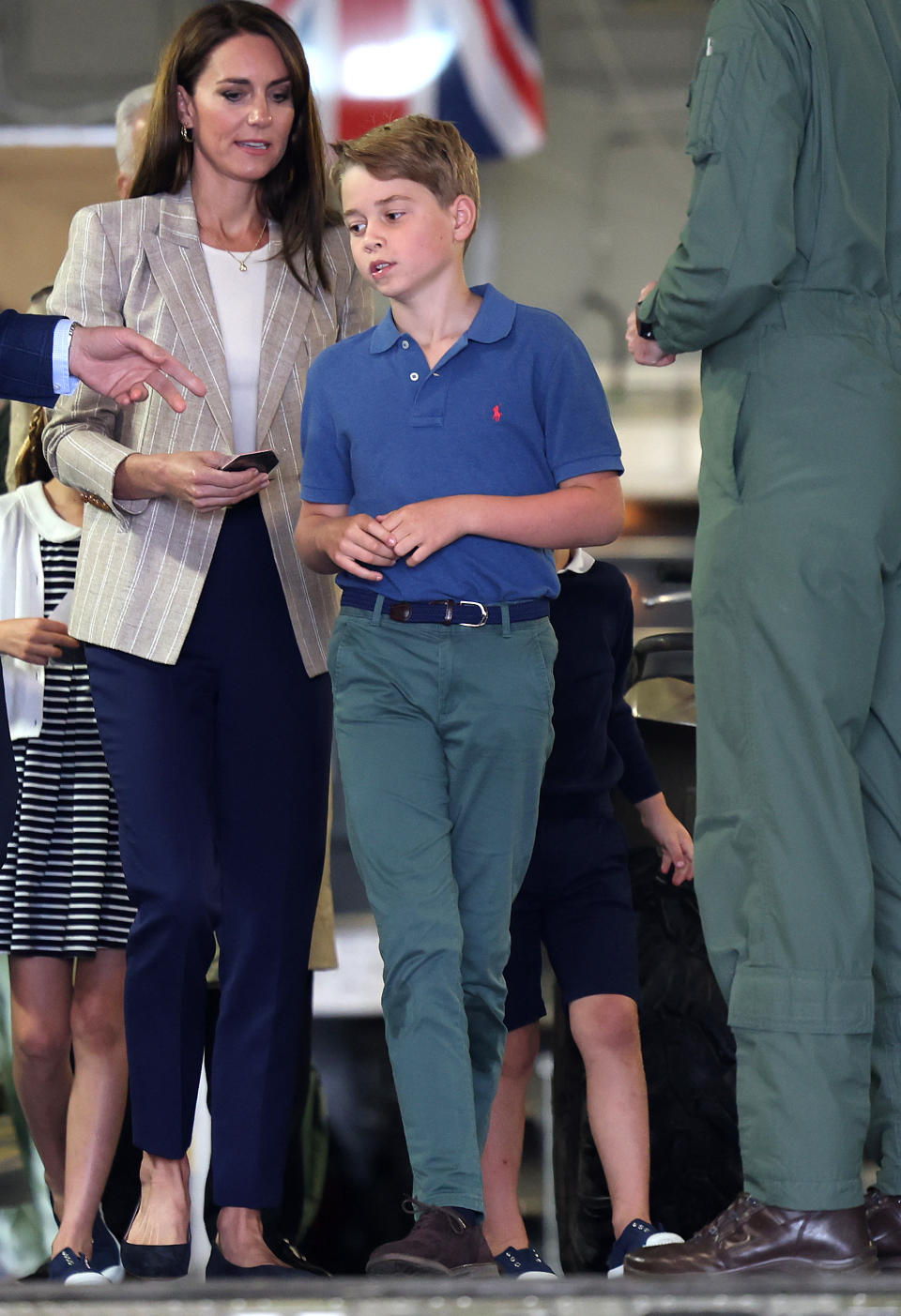 Kate Middleton with her eldest child, Prince George