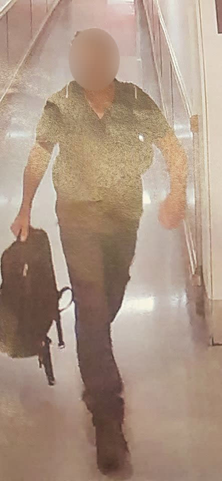 Police arrested this man in relation to the incident inside a supermarket on Tuesday. Source: NSW Police Force