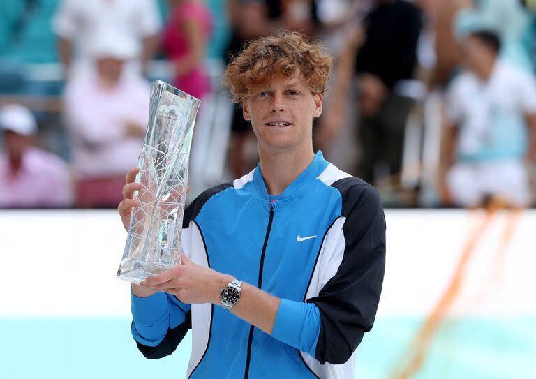 Jannik Sinner barrió a Grigor Dimitrov en la final del Masters 1000 de Miami y se coronó campeón