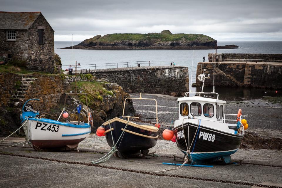 Mullion Island, which is off the Cornish coast (PA)