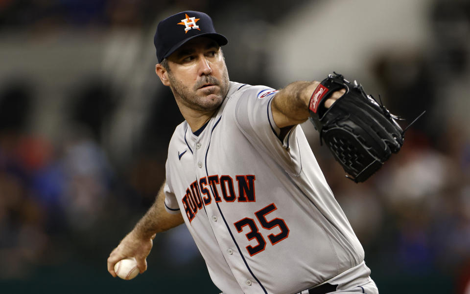 休士頓太空人Justin Verlander。（Photo by Ron Jenkins/Getty Images）