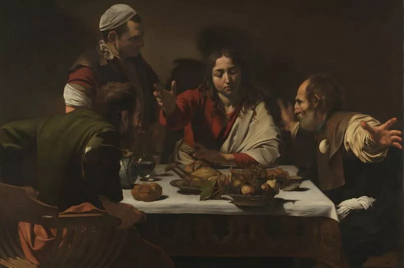 Caravaggio's The Supper at Emmaus which is on display at the Ulster Museum