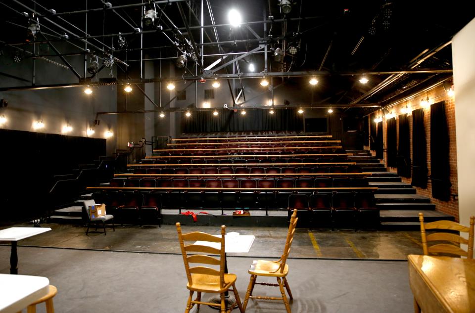The new Carpenter Square Theatre is pictured June 29 before a rehearsal for the Steve Martin comedy "Picasso at the Lapin Agile" at the new Carpenter Square Theatre in Oklahoma City.
