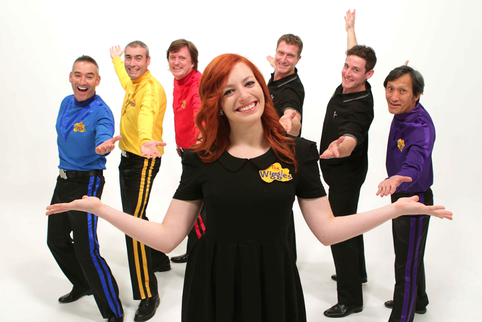 Emma Watkins with The Wiggles.