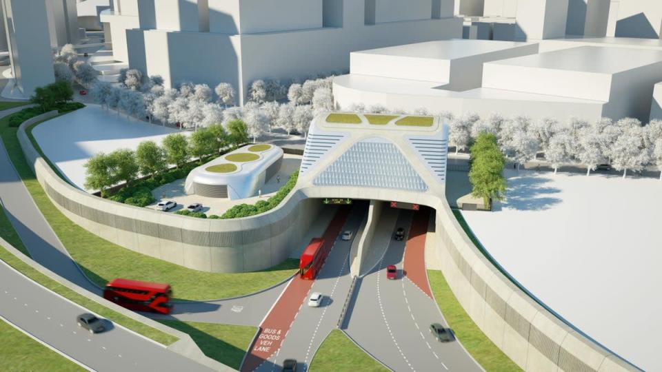 Silvertown tunnel protesters are urging Sadiq Khan to halt plans.  (TfL)