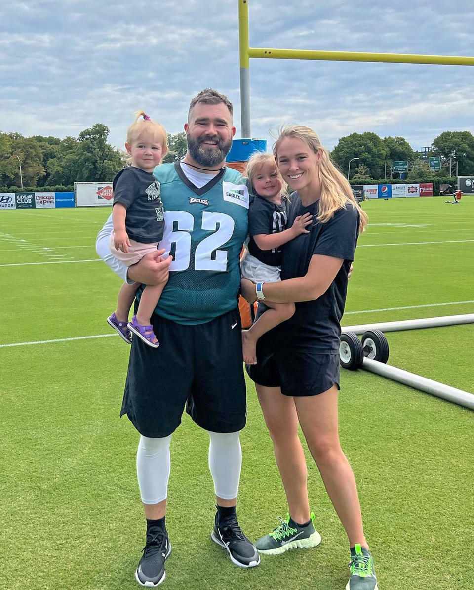 Jason and Kylie Kelce share three daughters together. (@kykelce via Instagram)