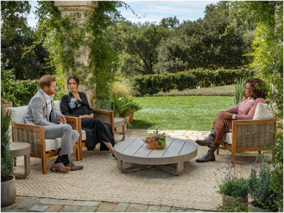 Oprah Winfrey interviews Meghan and Harry