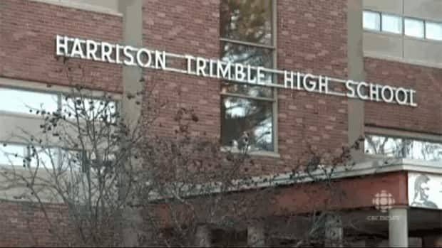 A case of COVID-19 has been detected at Harrison Trimble High School in Moncton, making it the 16th school with a confirmed case in one week. (CBC - image credit)