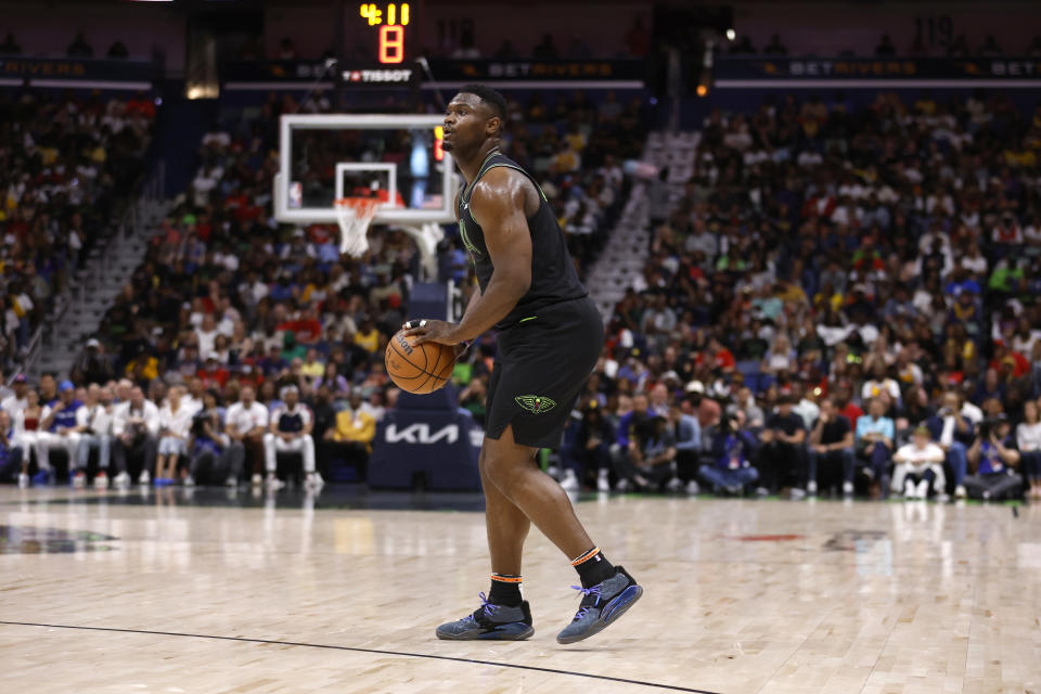 Zion Williamson。（Photo by Tyler Kaufman/Getty Images）