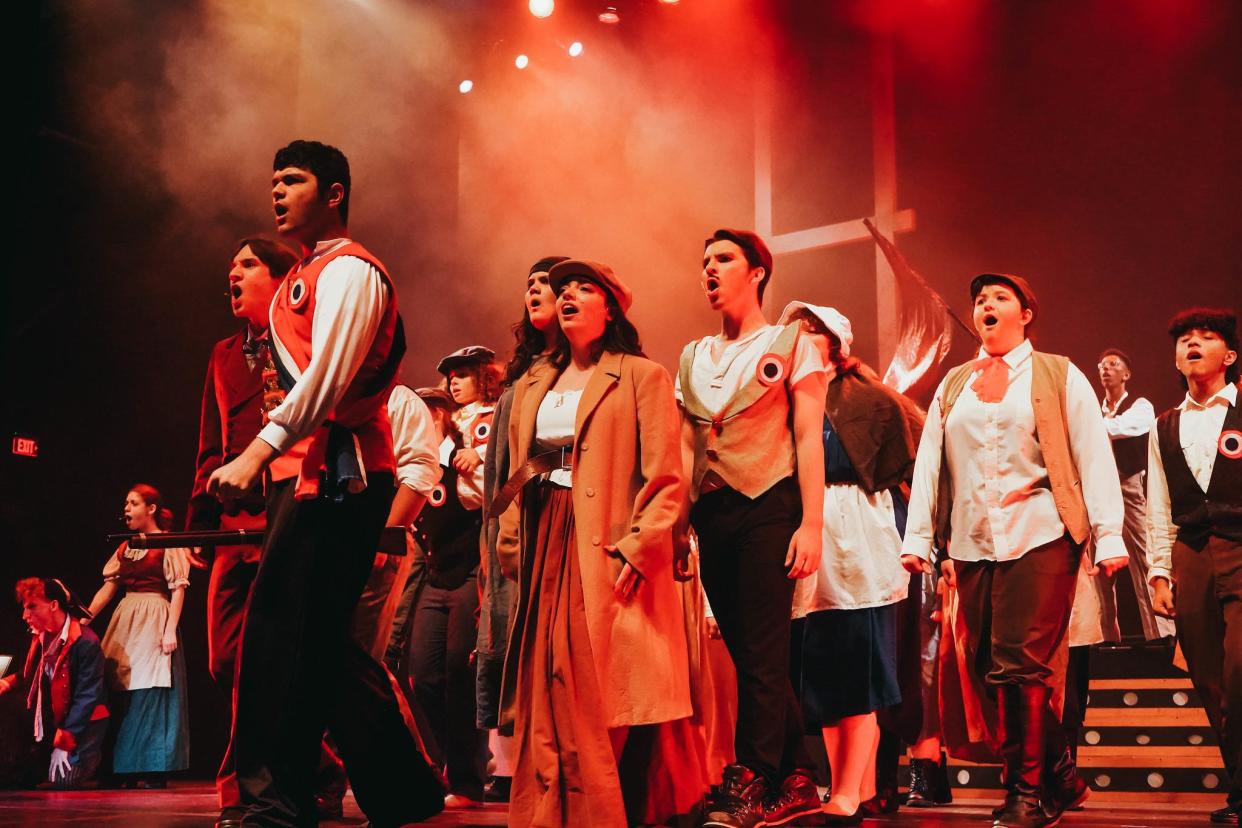 Middletown High School North students perform a scene from their production of "Les Miserables," which took home a 2023 Basie Award for Outstanding Production of a Musical.