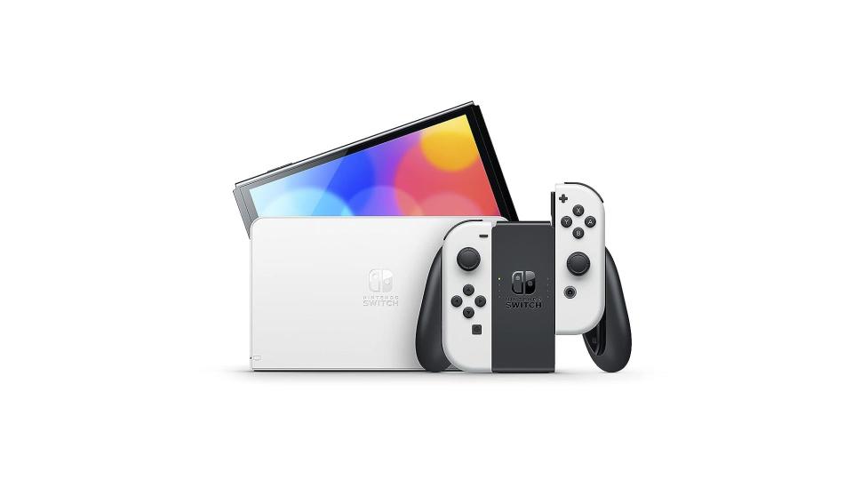 Nintendo Switch OLED Model with White Joy-Con controllers