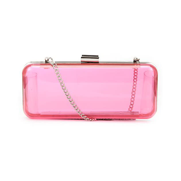 Pink Perspex Hard Box Clutch - £6.00 – New Look