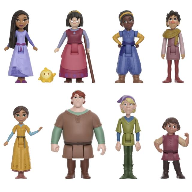 Disney Wish movie 2023 dolls from Mattel - Asha and other characters 