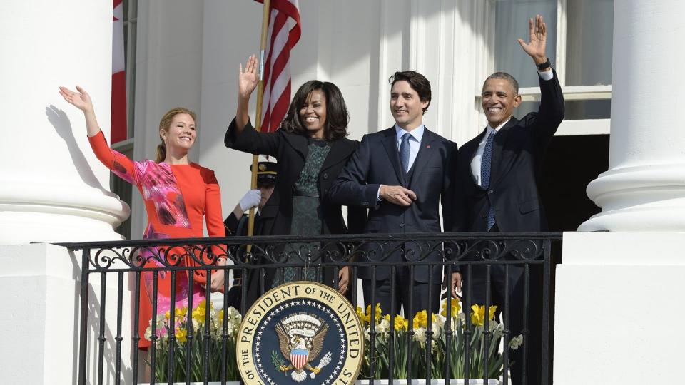 president obama hosts canadian pm trudeau on his official visit to washington