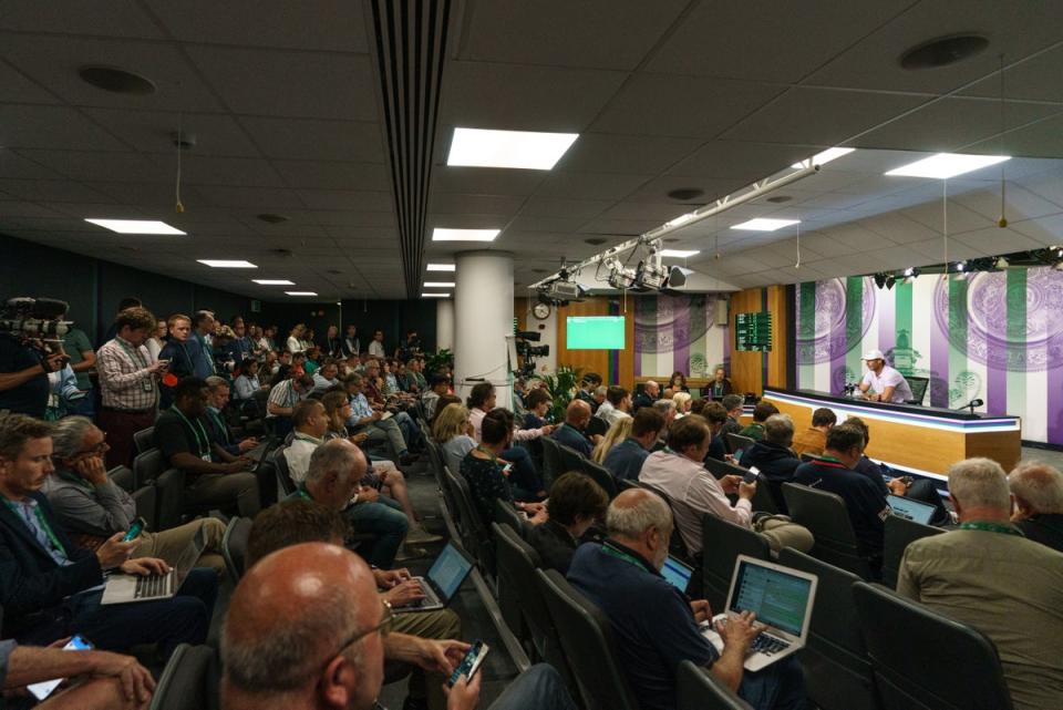 Rafael Nadal announced his retirement at a press conference (Joe Toth/PA) (PA Wire)