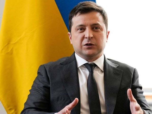 Ukrainian President Volodymyr Zelensky