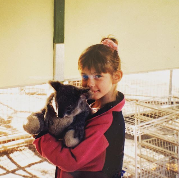 the voice coach delta goodrem childhood photo