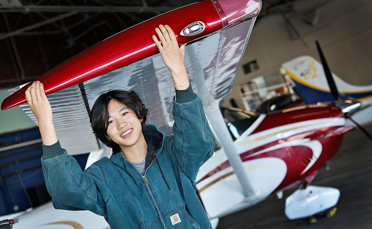 Ethan Guo, 18, grew up in Milton, where he first found his love of flying.