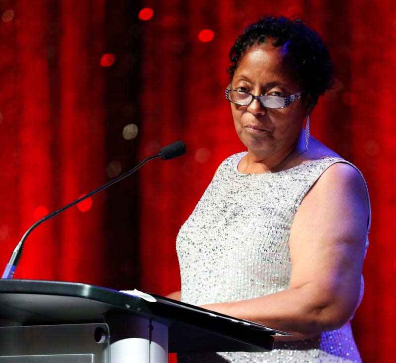 Honoree Sharon Lavigne, Founder, Rise St. James, speaks during the Urban League of Louisiana Gala at the Ernest N. Morial Convention Center on August 6, 2022 in New Orleans, Louisiana. - Photo: Peter G. Forest (Getty Images)