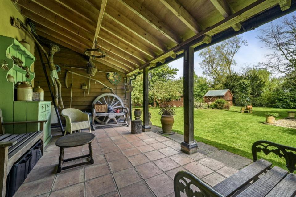 East Anglian Daily Times: There is a covered porch/seating area to the rear of the property