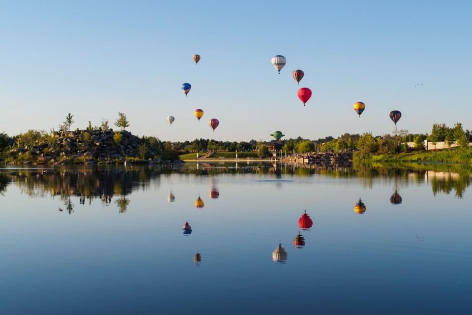 hot air balloons