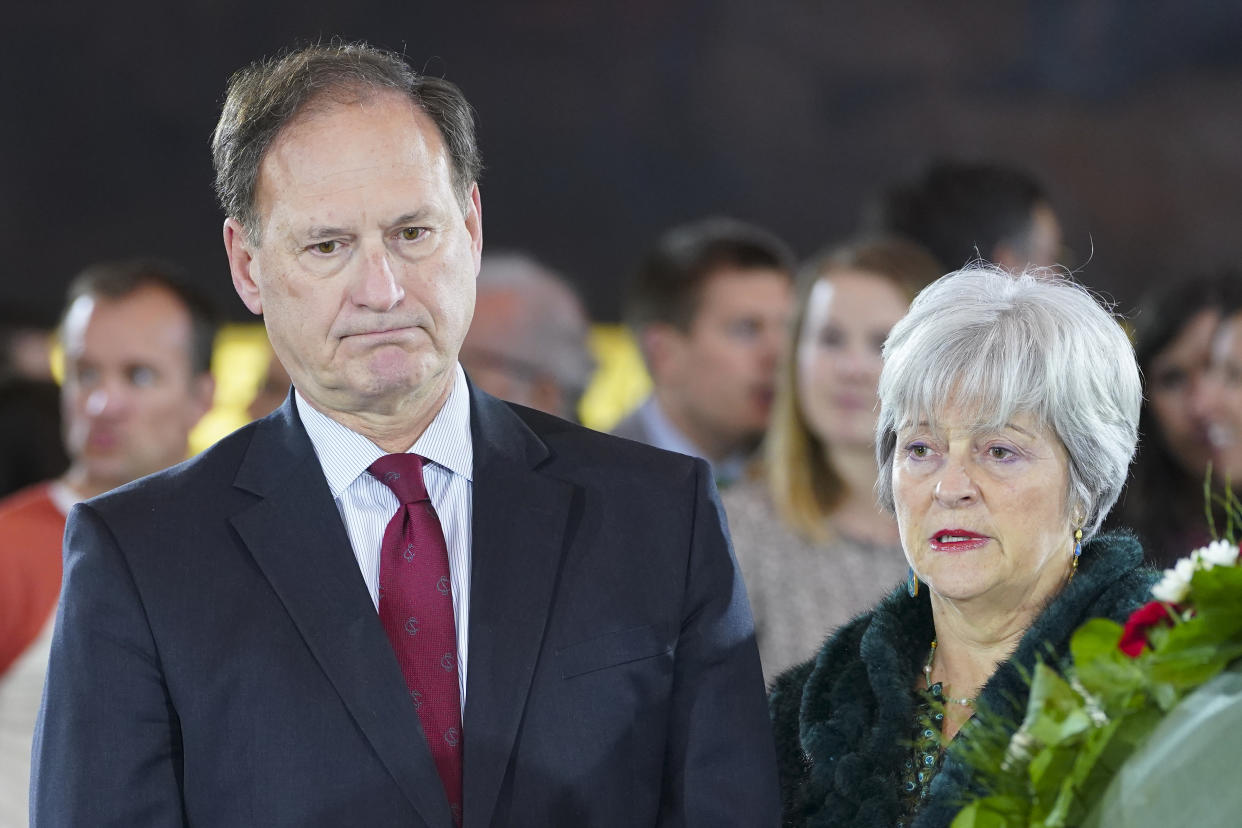 Supreme Court Justice Samuel Alito and his wife, Martha-Ann Alito.