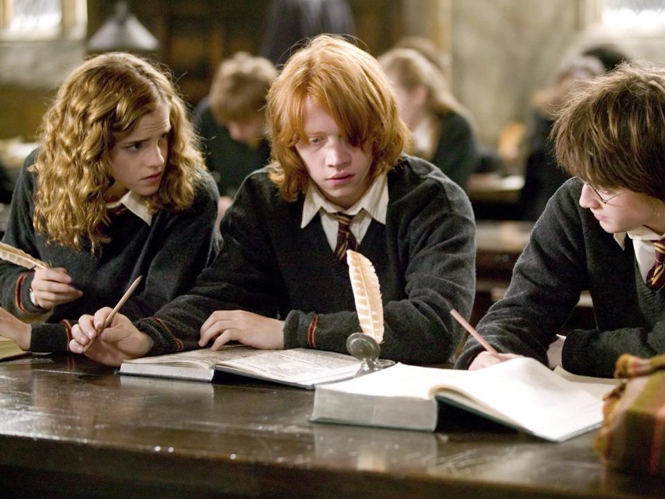 Hermione granger ron weasley harry potter emma watson