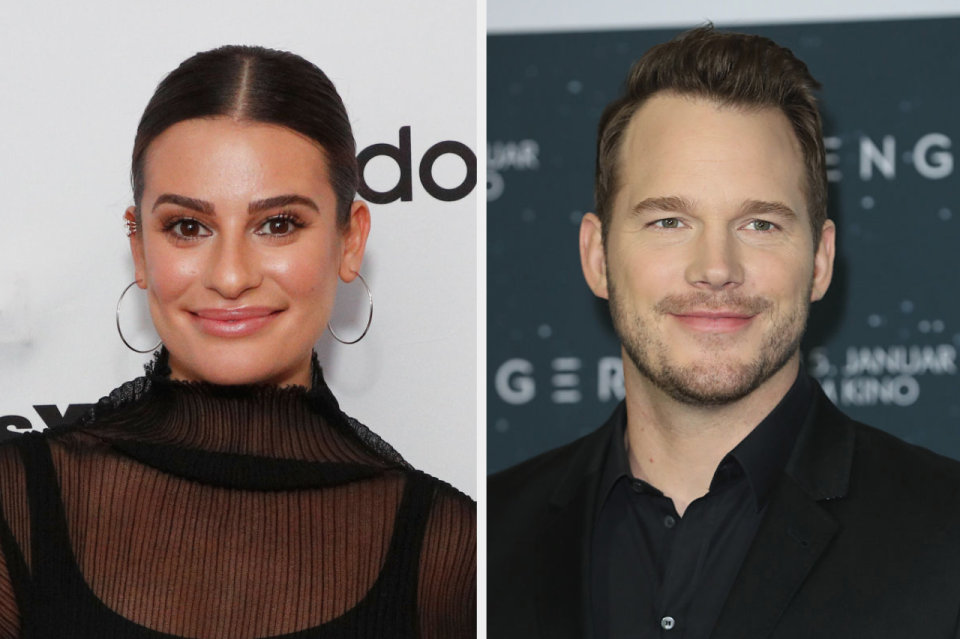 Lea Michele and Chris Pratt