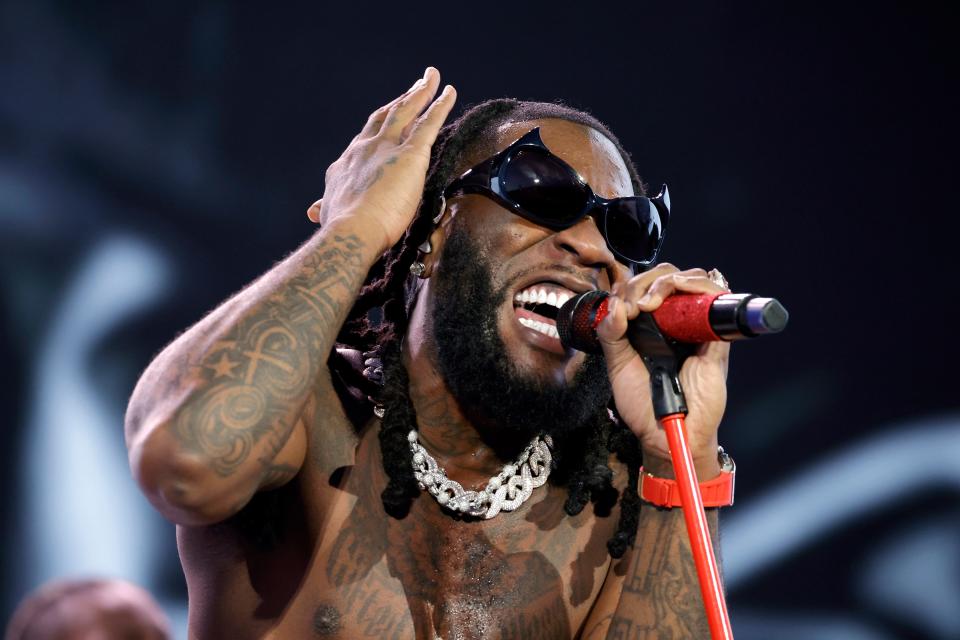 Burna Boy, pictured here performing at the Coachella Stage during the 2023 Coachella Valley Music and Arts Festival on April 14, 2023 in Indio, California, will play Amalie Arena on March 11.