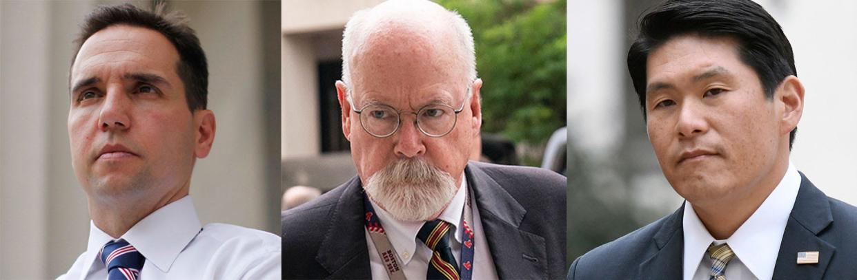 Special Counsels left to right: Jack Smith, John Durham, and Robert Hur.