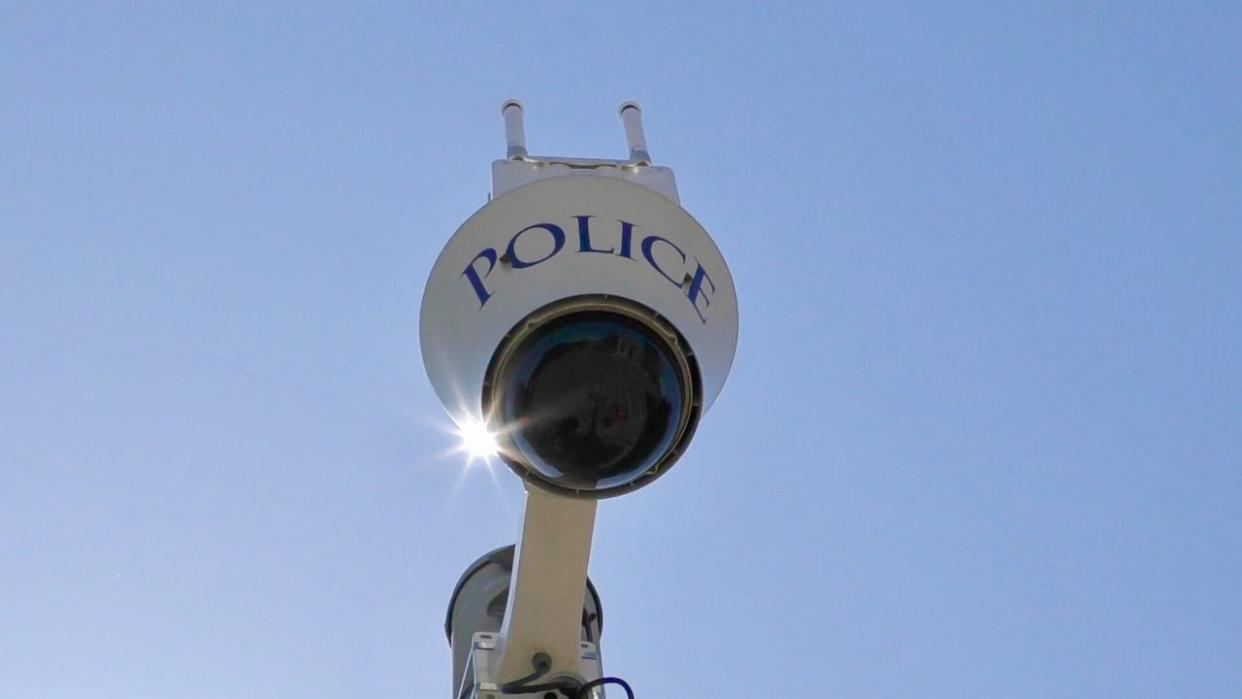 There are now two new police surveillance cameras in Stratford, P.E.I.   (Pat Martel/CBC - image credit)