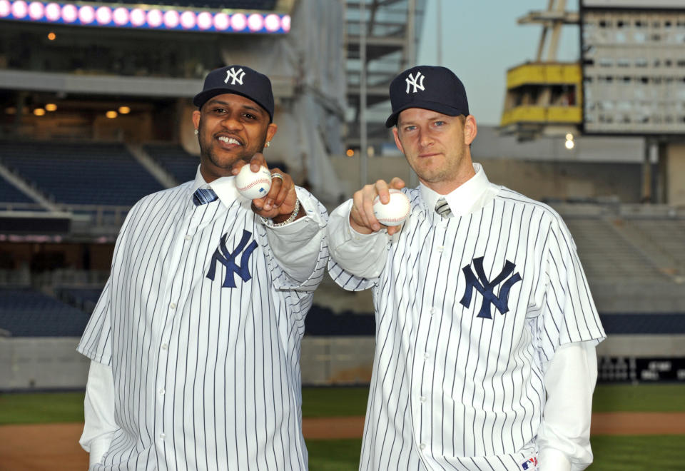 C.C. Sabathia、A.J. Burnett。（MLB Photo by Anthony Causi/Icon SMI/Corbis/Icon Sportswire via Getty Images）