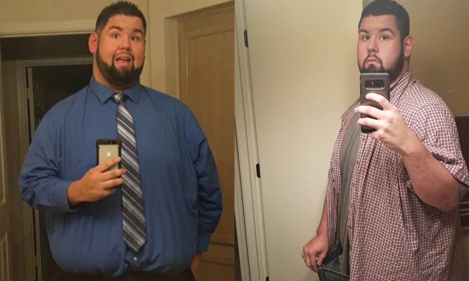 Mike Castaneda, pictured during his weight loss journey, says feeling like his doctor was giving up on him was his “rock bottom moment.” (Photo: Courtesy of Mike Castaneda)