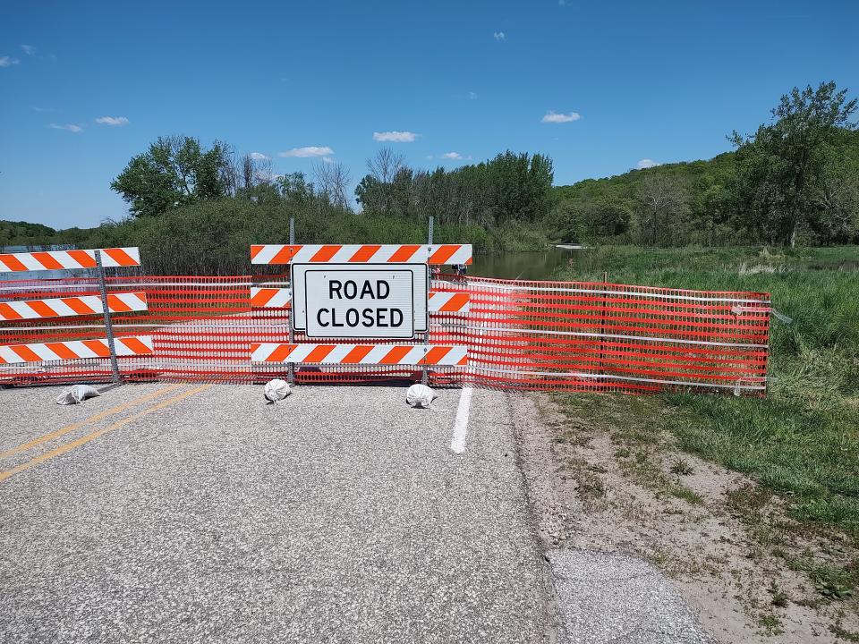 Recent flooding at Ledges State Park has forced closures of Canyon Drive and Lower Ledges Road.
