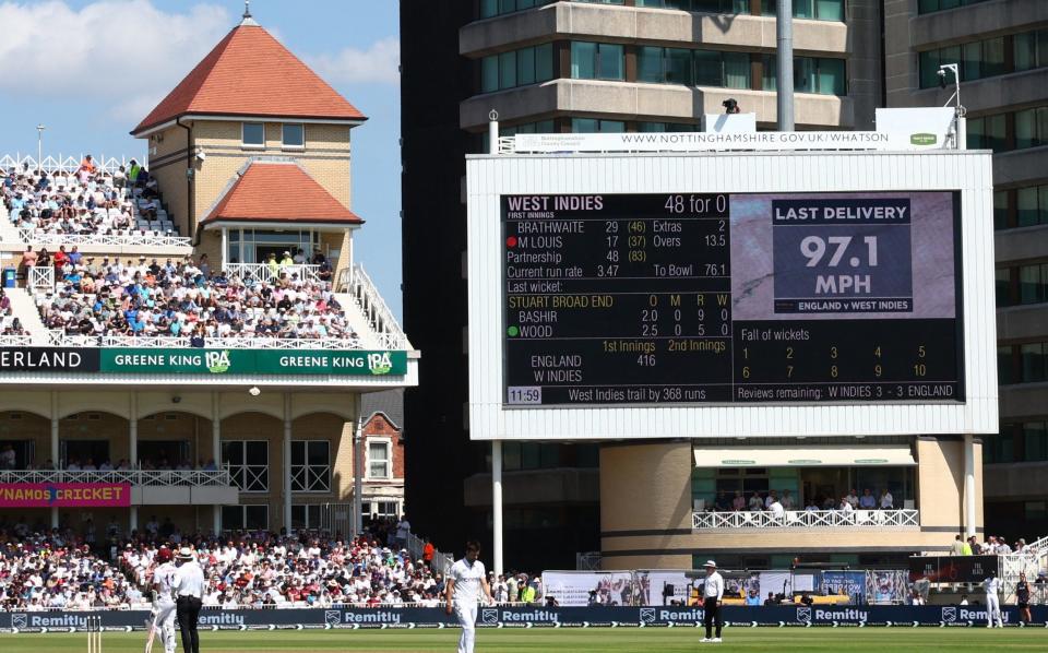 Mark Wood's 97.1 mph delivery