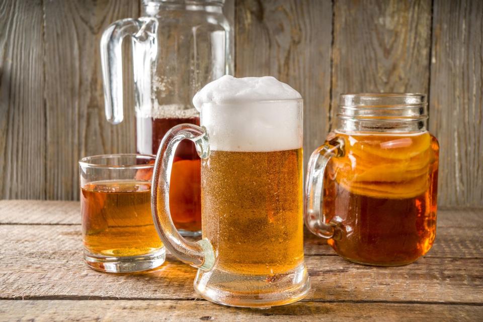 <p>A fizzy, funky-tasting tipple with 10g of sugar and a similar ABV to a regular beer. “A recent review found little evidence of kombucha’s health benefits in human trials,” says Pinho. Why not just have a beer?</p>