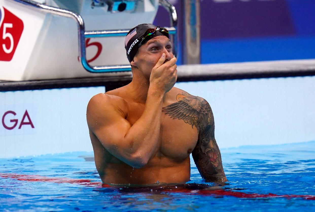 Caeleb Dressel claimed his first individual Olympic gold on Thursday (Adam Davy/PA) (PA Wire)